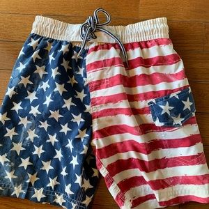 American Flag Swim Trunks 3T